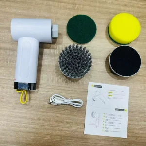 S2 Cordless Spin Scrubber with 5 Rotating Cleaning Brush Heads