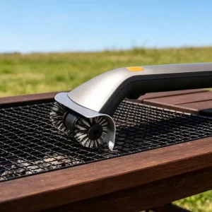 SEB Luxury Metal Cordless Electric BBQ Grill Brush Rechargeable Outdoor Barbecue Cleaner Fast Scrubbing & Durable Safe Design