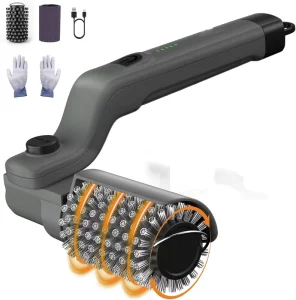 SEB Stainless Steel Rechargeable Grill Cleaning Brush 7 Angle Adjustable Head Powerful Rotation For Charcoal BBQ Grates