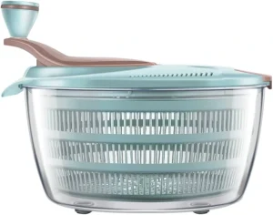 Salad Spinner with Double Drainage Holes for Washing and Draining Fruits and Vegetables