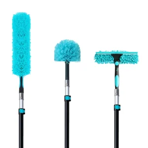 Scalable Duster Brush Spider Web Dusting Microfiber Ceiling Dust Squeegee Set 1.2M Telescopic Pole