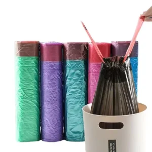 Scented Custom Biodegradable Gravure Printed LDPE Material Rubbish Bin Liner Household Trash Bags Garbage 100 Liters