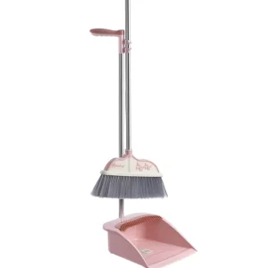 Scraper Stand Up Storage No Bending Compact Cleaning Kit Sturdy Plastic Household Tools Eco Friendly Broom and Dustpan Set