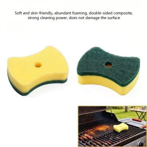 Scratch-free Durable Polyester Scrubber Scouring Pad Dish Washing Kitchen Sponge