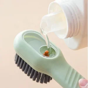 Scrub Brush With Soap Dispenser Liquid Shoe Laundry Wash Clothes Brush for Cleaning