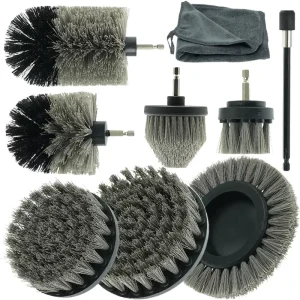 Scrubber Brush Drill Kit LJ-01 Eco Friendly PP Material for Carpet Glass Car Tire Cleaning
