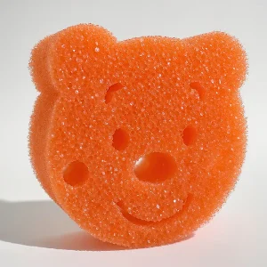 Scrubbing Sponges BPA-Free Sponge Bear-shaped Eco-Friendly Stain Odor Resistant Household Care Scouring Pad Strong