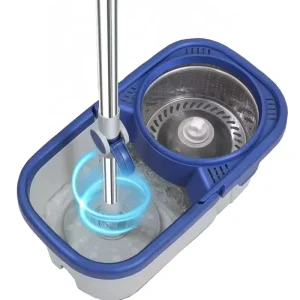 Self Cleaning Hand Free 6X Speed Hydraulic Rod Rotatable 35cm Microfiber Head Lightweight Spin Mop Set with Wringing Bucket