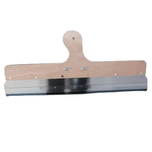 Self Leveling Scraper Epoxy Floor Coating Stainless Steel Notched Squeegee Cement Painting Gear Rake Construction Tool