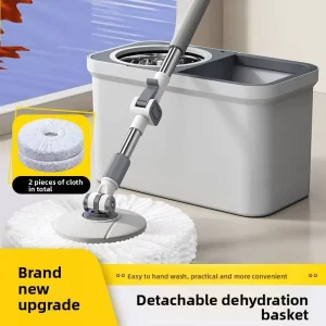 Self rotating Telescopic Handle Magic Spin Mop for Tile Cleaning