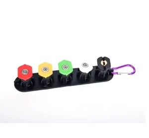 Seven Color Rotating Lotus Nozzle Turbo Nozzle High Pressure Household Water Washer Ground Cleaning Tree Bark Car Cleaning Tool
