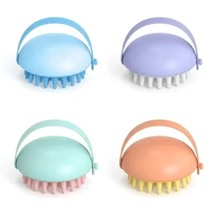 Shampoo Brush Bath Scrubber Soft Bristle Bath Brush Head Massage Brush Multifunctional Bath Cleaning Brush Portable Manual