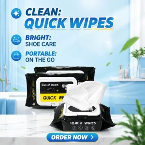 Shoe Cleaning Wet Wipes for Sneakers Travel Deodorizing