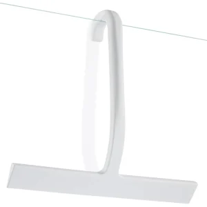 Shower Squeegee for Glass Doors Stainless Steel Core Silicone Blade Streak free Bathroom Window Squeegee with Hook