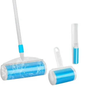 Silicone Adhesive Lint Roller Plastic Manual Lint Rollers Washable