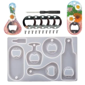Silicone Bottle Opener Resin Mold Beer Spanner Wrench Mold