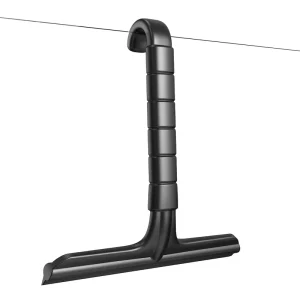 Silicone Car Glass Squeegee Bathroom Window Floor Door Cleaning Squeegee with Plastic Hanging Hook for Home Garage Use