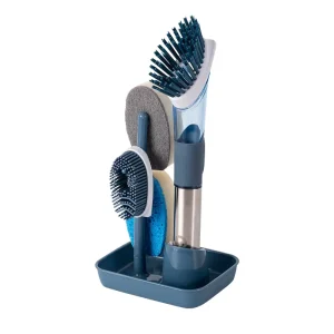 Silicone Dish Brush for Kitchen, Soap Dispenser, Dishwashing