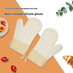Silicone Kitchen Baking Oven Gloves Minimalist and Elegant Waterproof and Heat Resistant