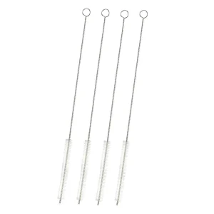 Silicone Metal Stainless Steel Drinking Straw Cleaner Tool Cleaning Brush for Stainless Steel Straw