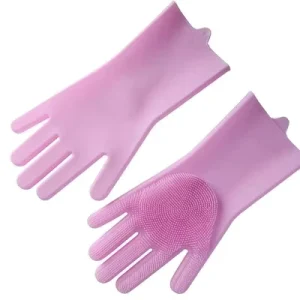 Silicone Rubber Dishwashing Gloves Kitchen Silicone Cooking Glove Dish Washing Gloves for Household