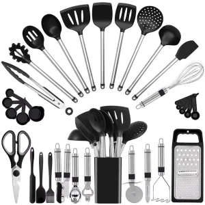 Silicone Spatula and Cooking Utensil Set