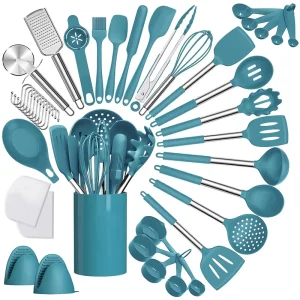 Silicone Spatula and Cooking Utensil Set Heat Resistant