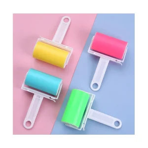 Silicone Washable Tape Sticky Roller Lint Hair Remover Brush Sticker Roller for Clothing and Household Trash Bags