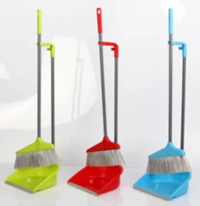 Simple Plastic Household Cleaning Broom and Dustpan Set for Home Cleaning Tools