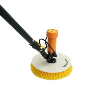 Single Head Solar Panel Brush Photovoltaic Effort Free Cleaning Dust Industrial Rotary Brush 3.5M Roof Cleaning Machine