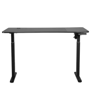 Single Motor Electric Height-Adjustable Standing Desk with 55-inch Top