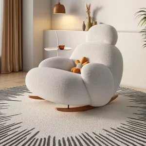 Single Recliner Sofa Rocking Chair with Armrest Chaise Lounge Chair