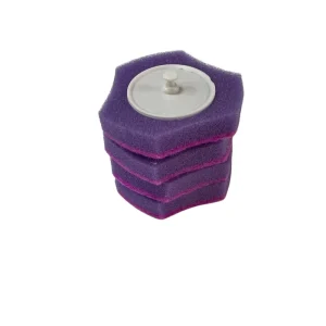 Single Use Disposable Lavender Toilet Brush Scouring Pads Antimicrobial Sponge Material