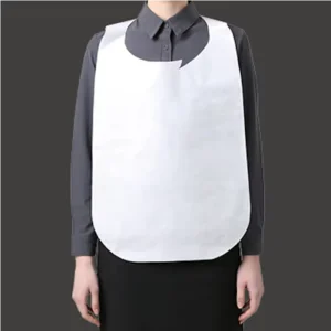 Single Use Non Woven BBQ Ramen Paper Apron Disposable Bibs Adults