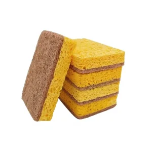 Sisal Cellulose Coconut Sponge Wood Pulp Cotton Biodegradable S Shape Eco Friendly Natural Kitchen Cleaning Scrubber Sponge