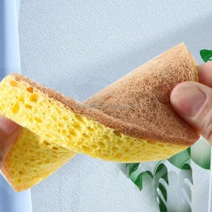 Sisal Pulp Cotton Eco Friendly Biodegradable Natural Kitchen Sponge Compostable Cellulose and Coconut Scrubber Sponge
