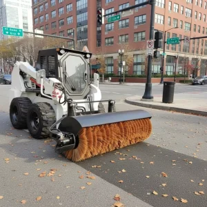 Skid Steer Loader Attachments Angle Type Sweeper at Factory Price for Construction Machinery Rotating Angle Broom Implement