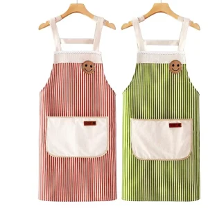 Sleeveless Cotton Oil proof Breathable Thin Anti fouling Cooking Kitchen Cleaning New Style Work Clothes Women