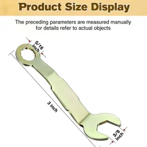 Sliding Door Roller Adjustment Wrench Small Portable Metal Wrench Repair Accessory Hanging Wardrobe Sliding Door Hardware Wrench