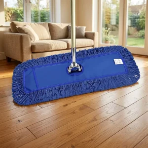 Slim Cotton Yarn Dust Mop Lightweight Aluminium Pole for Kitchen Cabinet