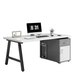 Small Computer Desk with Storage Drawer for Home Office, Bedroom or Study