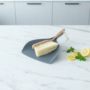 Small Eco-friendly Home Handheld Mini Bamboo Cleaning Broom Set with Dustpan Cleaning Brush for Indoor Desk Dust Collection