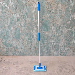 Small Flat Mop with Fiber Pad & Aluminum Plate Aluminum Pole for Household Cleaning