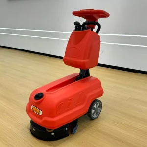 Small Floor Scrubber Flexible Ground Surface Cleaner Machine Walk Behind Cleaning Washer for Factory Office Home Workshop Use