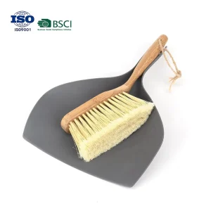 Small Handheld Broom Set with Bristle Head Dustpan and Cleaning Brush for Dust Collection