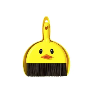 Small Household Magic Broom Stick with PET Brush Head PP Hanging Hole Dustpan for Silm Floor Cleaning Home Use