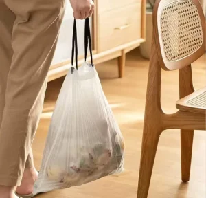 Small Kitchen Garbage Bag with Drawstring Suitable for Bathroom Office Household Garbage Bags