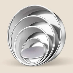 Small, Medium and Large Non-Stick Removable Aluminum Cake Molds