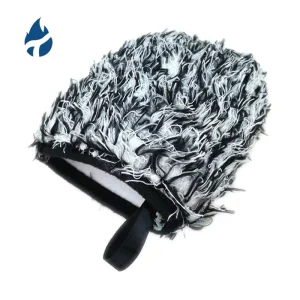 Small Microfiber Four Fingers Double Side Car Wash Mitt Scratch Free