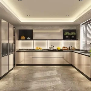 Small Modern Kitchenette Set Melamine Kitchen Cabinet